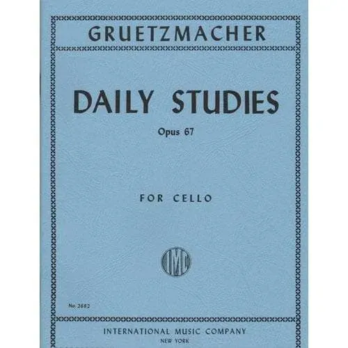 Shar Music Grützmacher Daily Studies Op 67 Cello