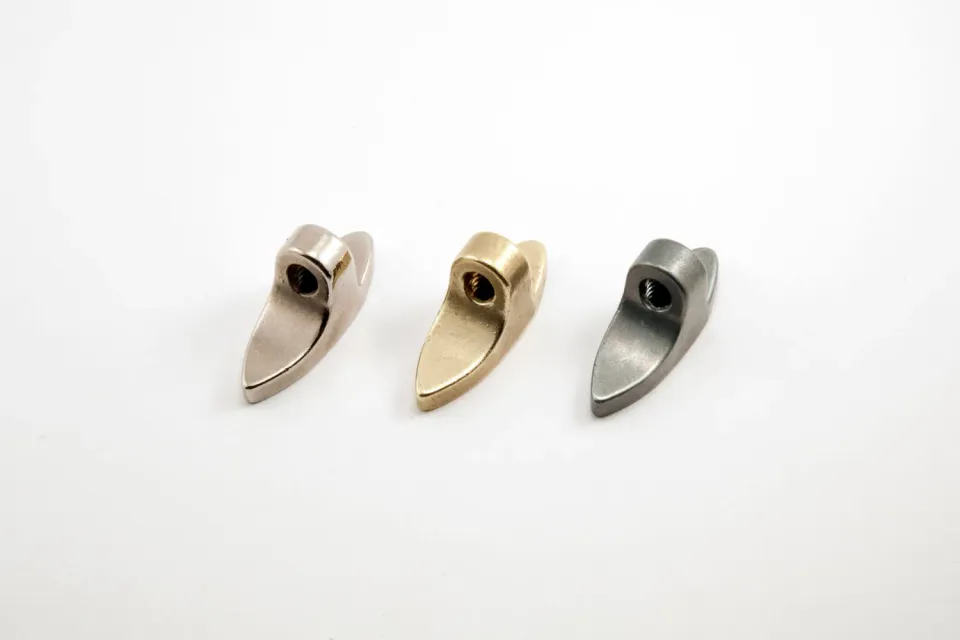 Pisgah Double-Pointed Spannschuh Zink hellvernickelt