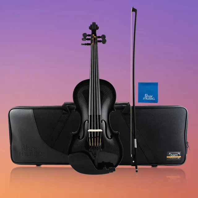 Glasser Carbon 5-Saiten E-Violine Set 4/4 Schwarz
