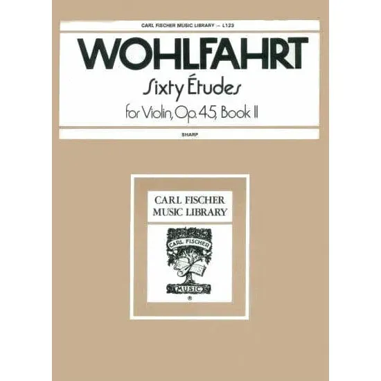 Wohlfahrt 60 Etüden op. 45 Heft 2 Noten für Violine