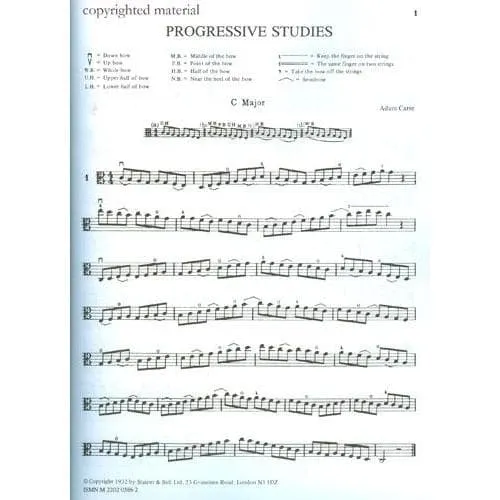 Carse Viola School Book 2 Noten erste Lage