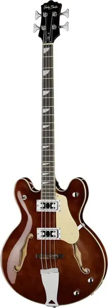 Harley Benton Vintage HB-60 WB Halbakustik-Gitarre Walnut