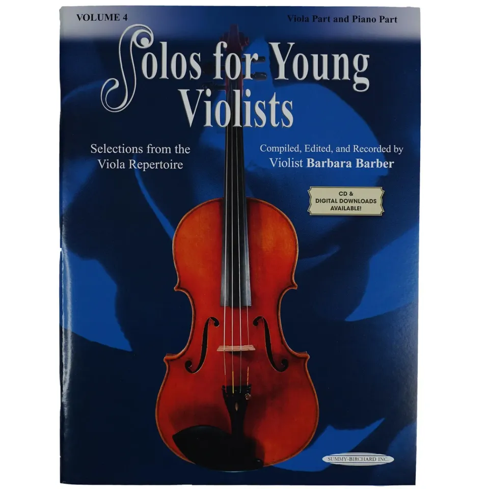 Barbara Barber Solos Young Violists 4 Bratschenoten Klavier