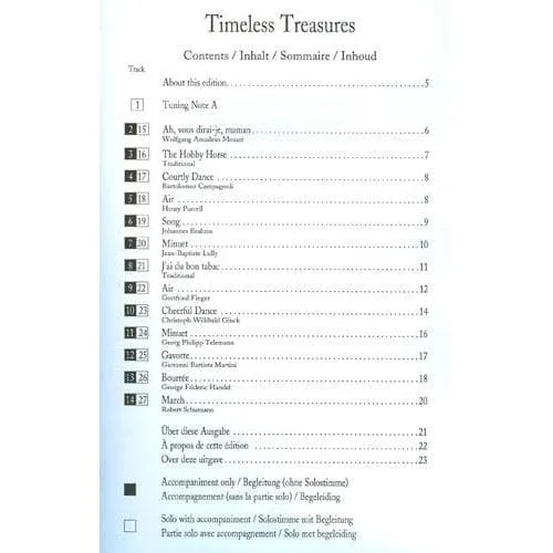 Fentone Timeless Treasures Viola Klavier erste Lage mit CD