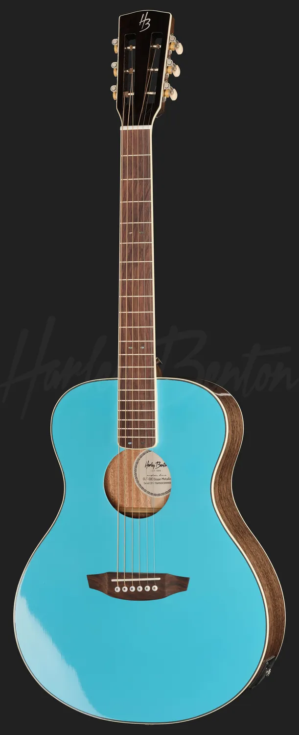 Harley Benton Custom Line CLF-50E Westerngitarre Ocean Metallic