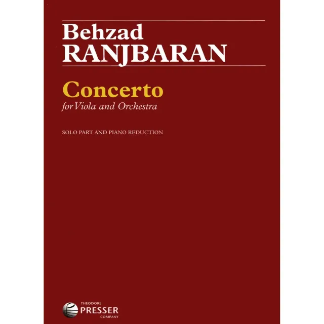 Presser Ranjbaran Viola-Konzert Noten Viola + Klavierauszug
