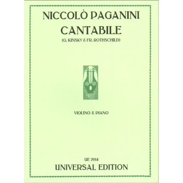 Shar Music Paganini Cantabile Violine Klavier Noten