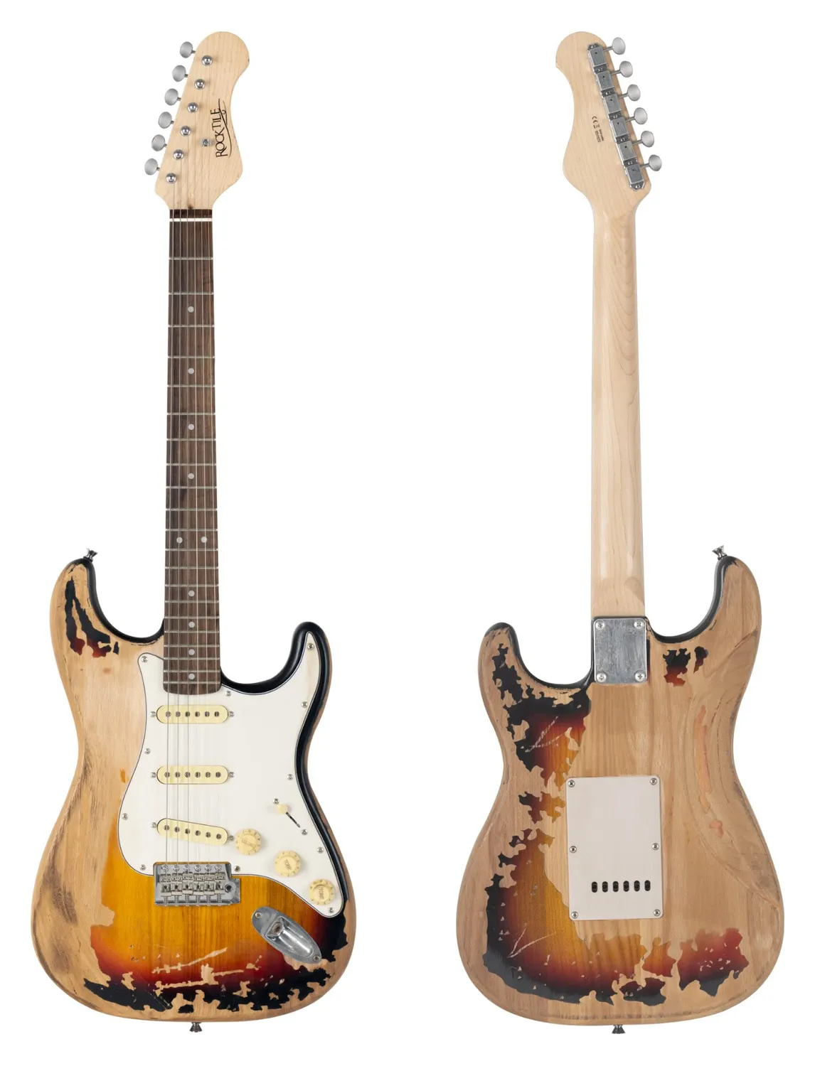 Rocktile Vinstage ST-BBHSB E-Gitarre Sunburst Relic