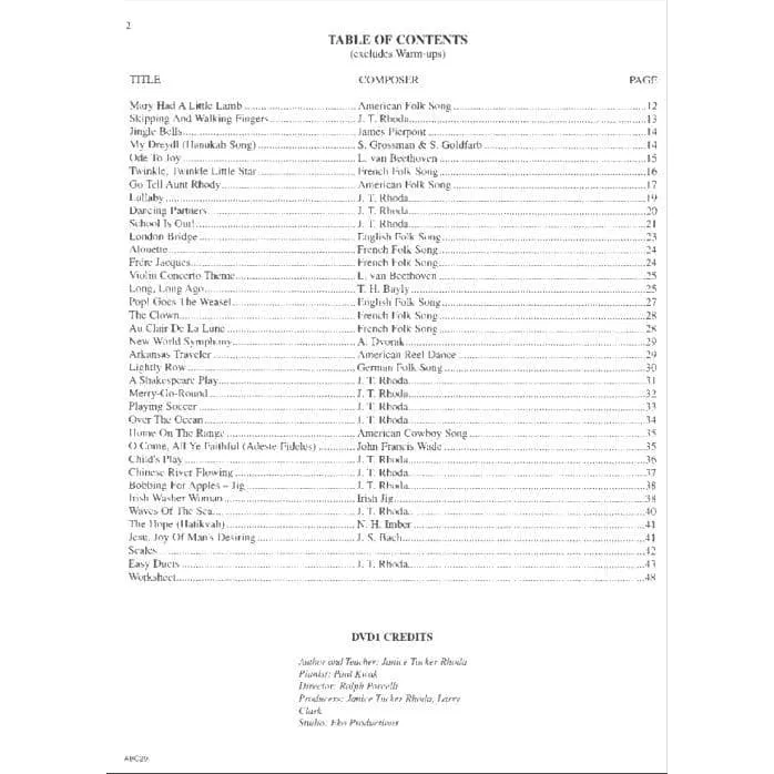 Shar Music ABCs of Violin Anthology Violinschule Buch + 2 DVDs Anfänger
