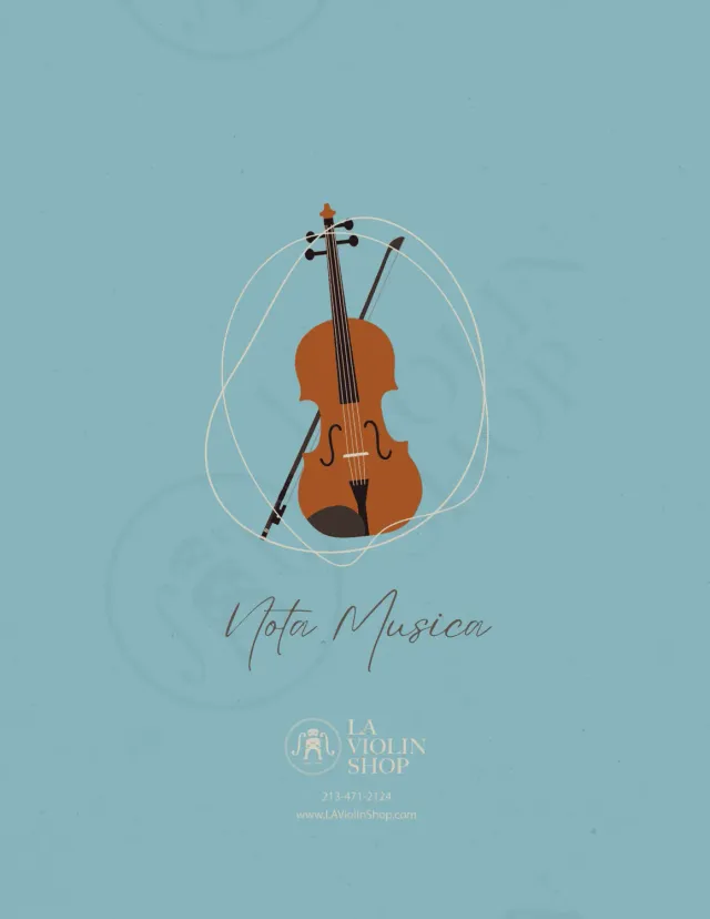LA Violin Shop Music Note Notenheft 50 Blatt