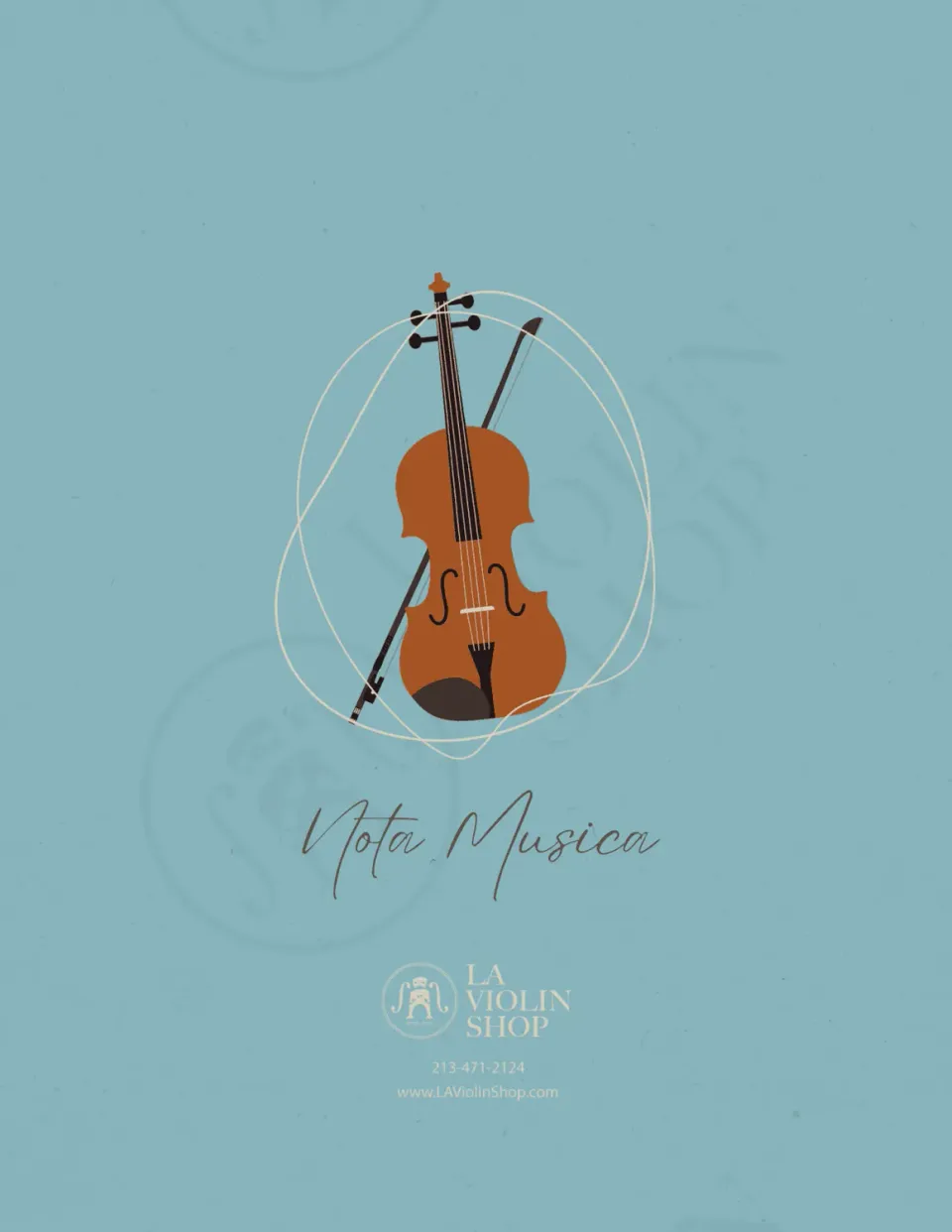 LA Violin Shop Music Note Notenheft 50 Blatt
