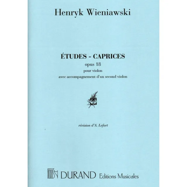 Durand Wieniawski Etudes-Caprices Op 18 Violinnoten Solo Duo