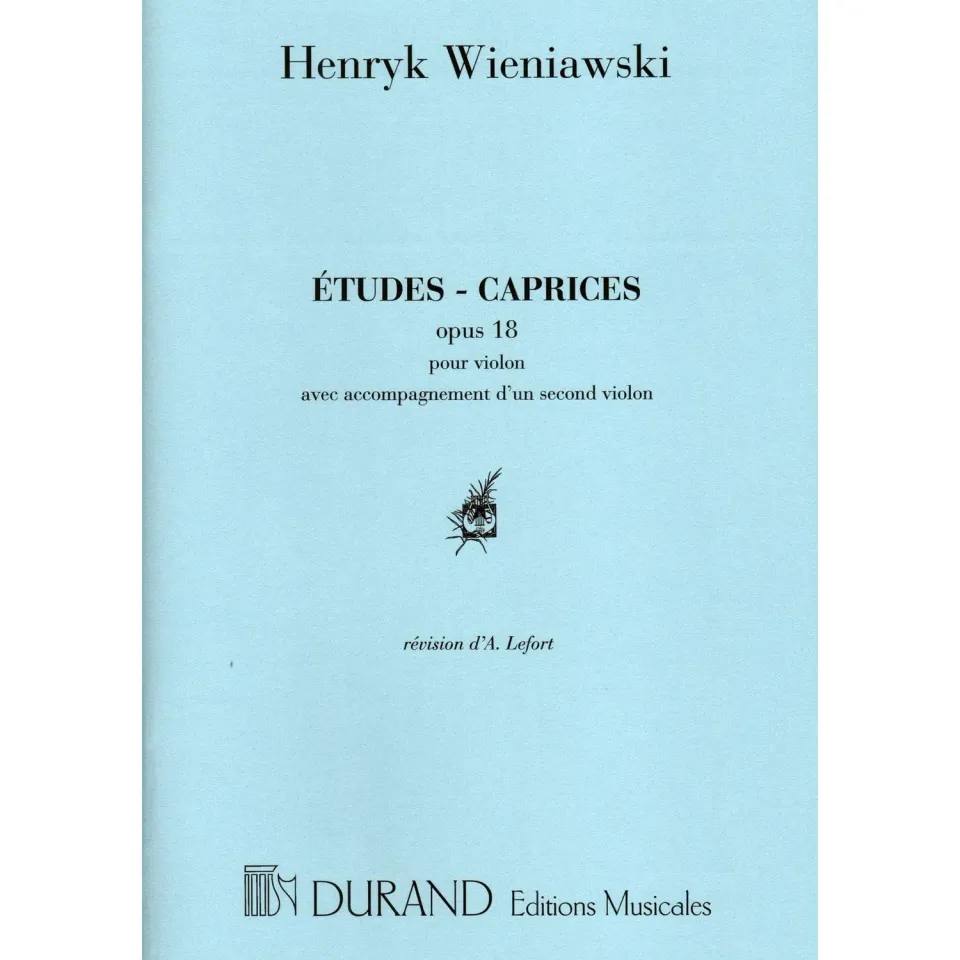 Durand Wieniawski Etudes-Caprices Op 18 Violinnoten Solo Duo