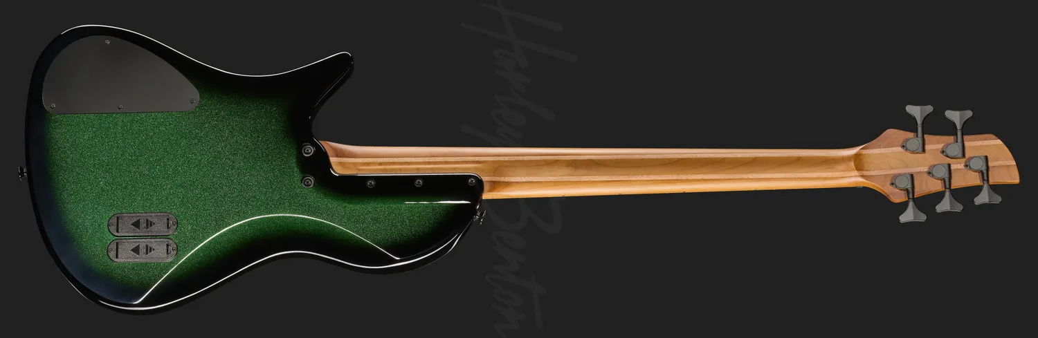 Harley Benton Pro MSB-5 E-Bass 5-Saiter emerald sparkle