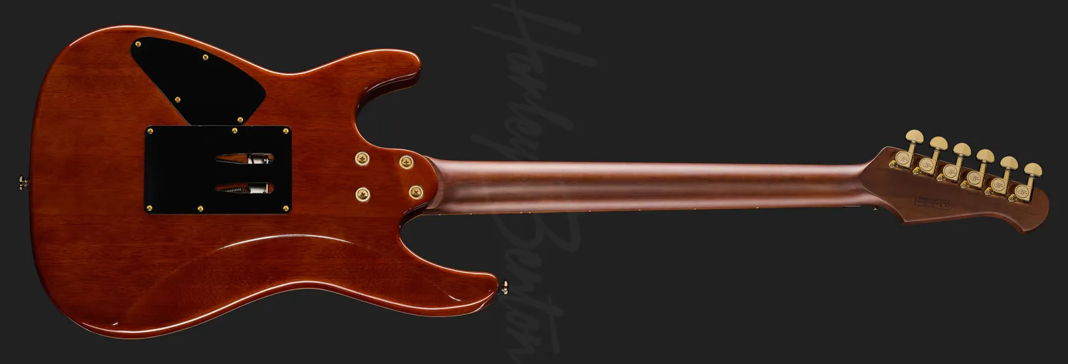 Harley Benton Guitar MAX Fusion Signature E-Gitarre lila