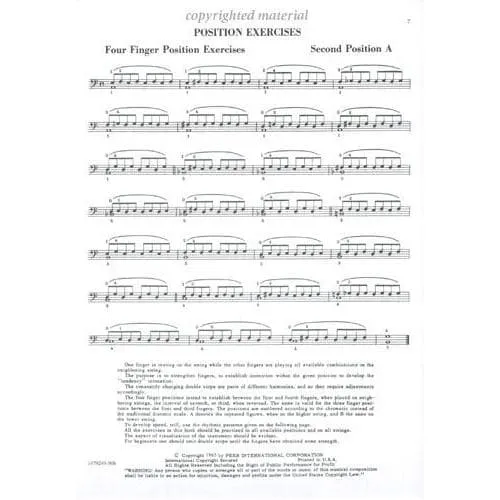Peer Starker Organized Method Left Hand Übungsheft Cello
