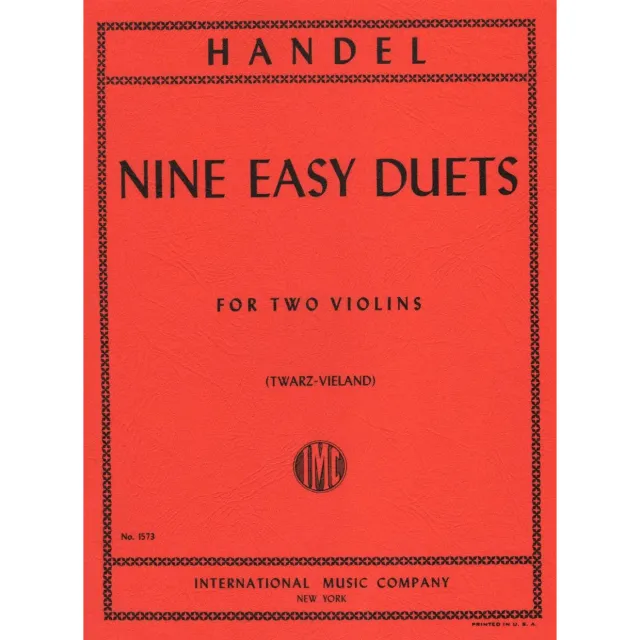 International Händel Nine Easy Duets Duonoten 2 Violinen