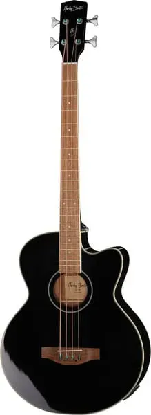 Harley Benton Custom B-30 Akustikbass Schwarz mit EQ