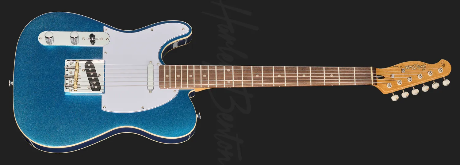 Harley Benton TE-62DB LH E-Gitarre Lake Placid Blue