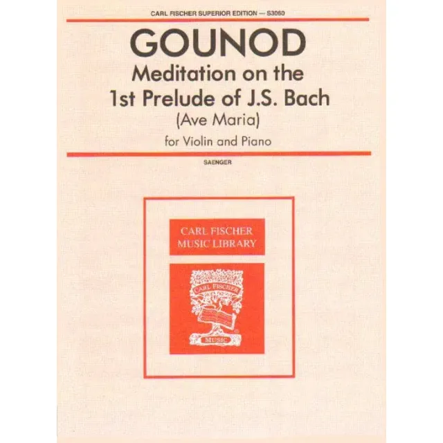 Shar Music Gounod Meditation Ave Maria Noten Violine Klavier