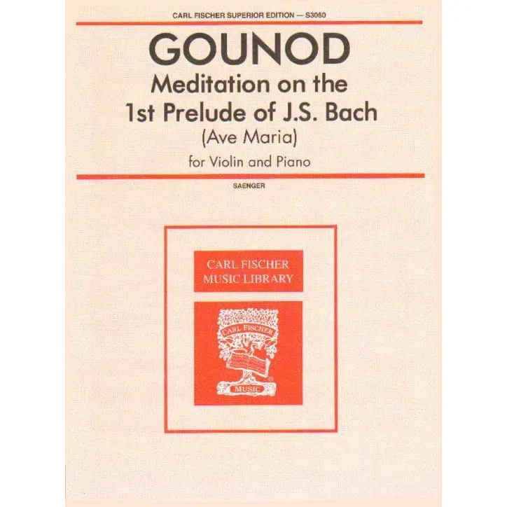 Shar Music Gounod Meditation Ave Maria Noten Violine Klavier