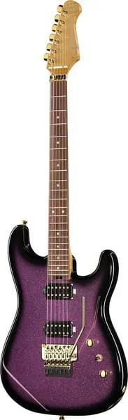 Harley Benton ST-80FR HH E-Gitarre Amethyst Sparkle Floyd Rose