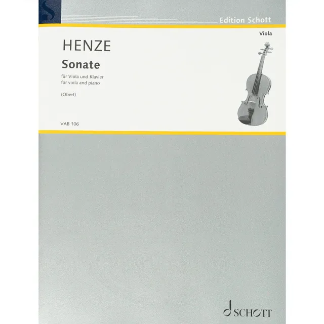 Henze Sonate für Viola und Klavier Noten mit Klavierbegleitung neoklassisch