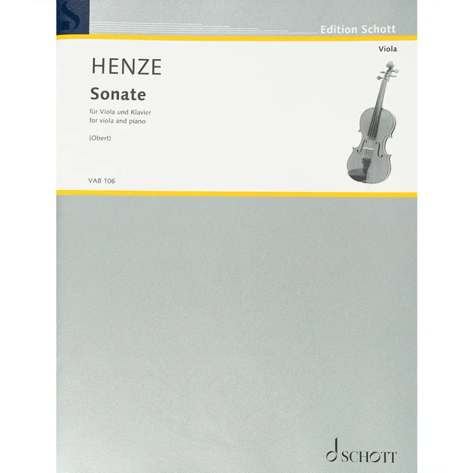 Henze Sonate für Viola und Klavier Noten mit Klavierbegleitung neoklassisch