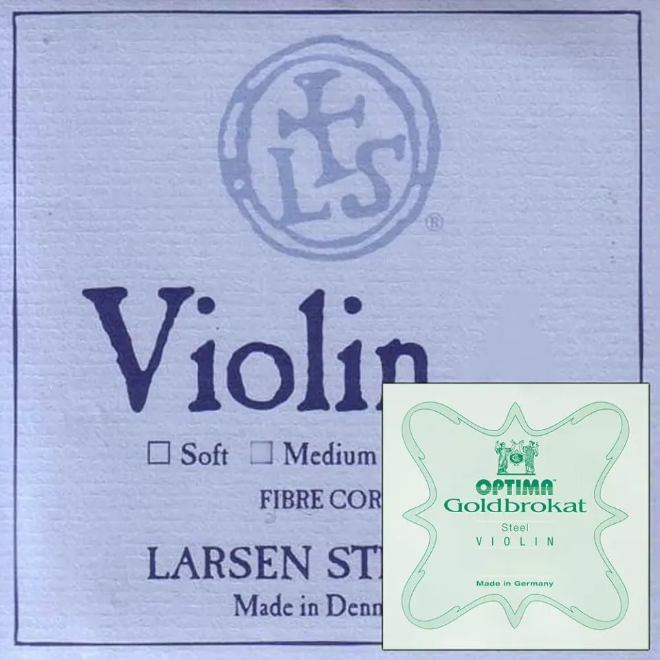 Larsen Custom Violinsaiten Satz 4/4 Medium Goldbrokat