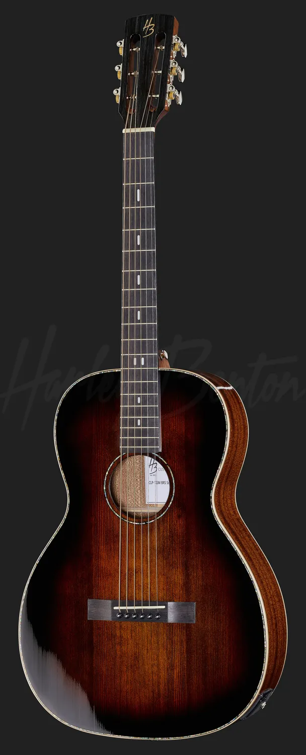 Harley Benton Custom CLP-12SM Westerngitarre Parlor Braun