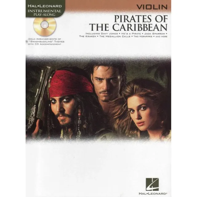 Hal Leonard Pirates of the Caribbean Violine Notenbuch