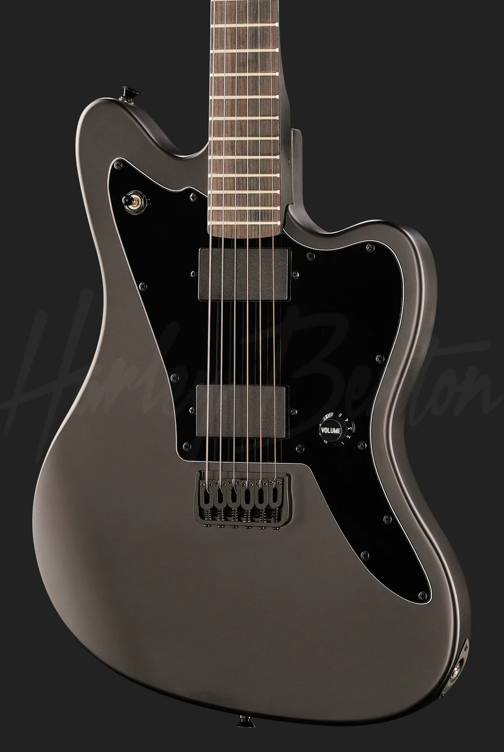 Harley Benton Classic JA-20HH E-Gitarre Active Schwarz matt