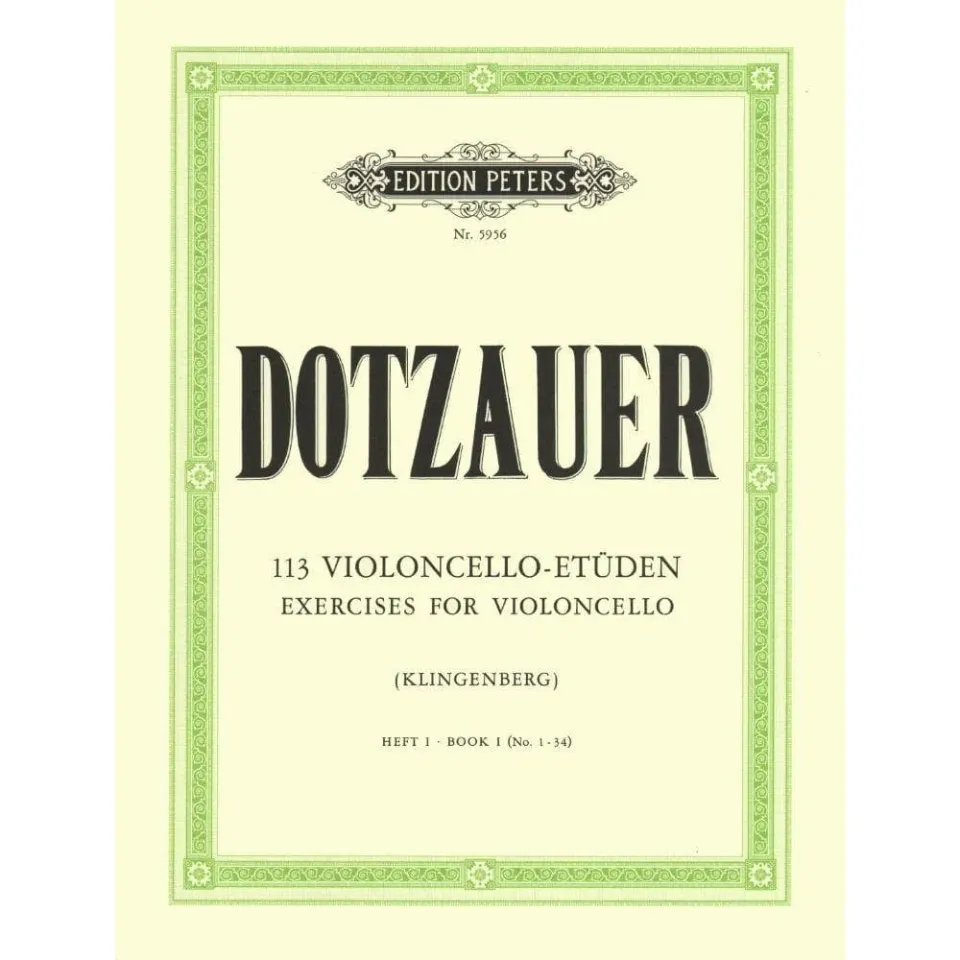 Peters Dotzauer 113 Etüden Cello Bd.1 Nr.1-34