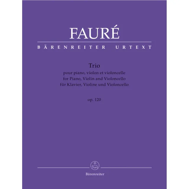 Shar Music Fauré Klaviertrio d-moll op. 120 Noten Klavier Violine Cello