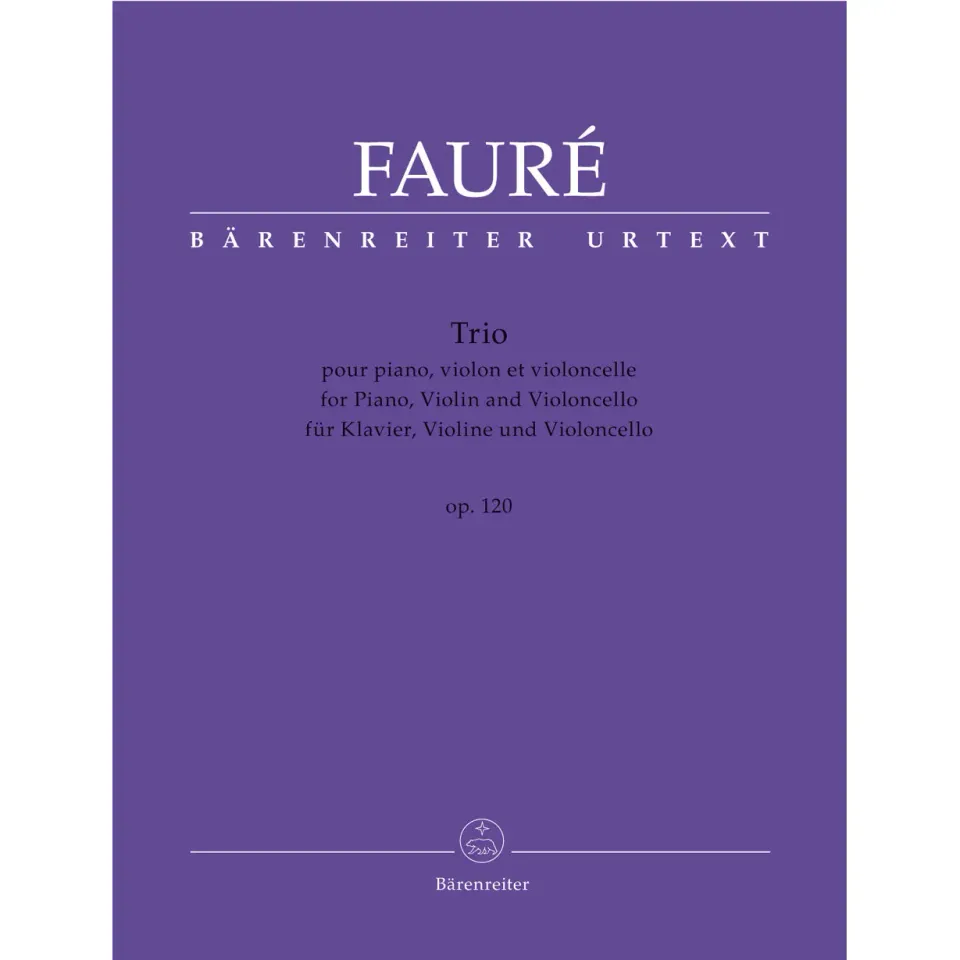 Shar Music Fauré Klaviertrio d-moll op. 120 Noten Klavier Violine Cello