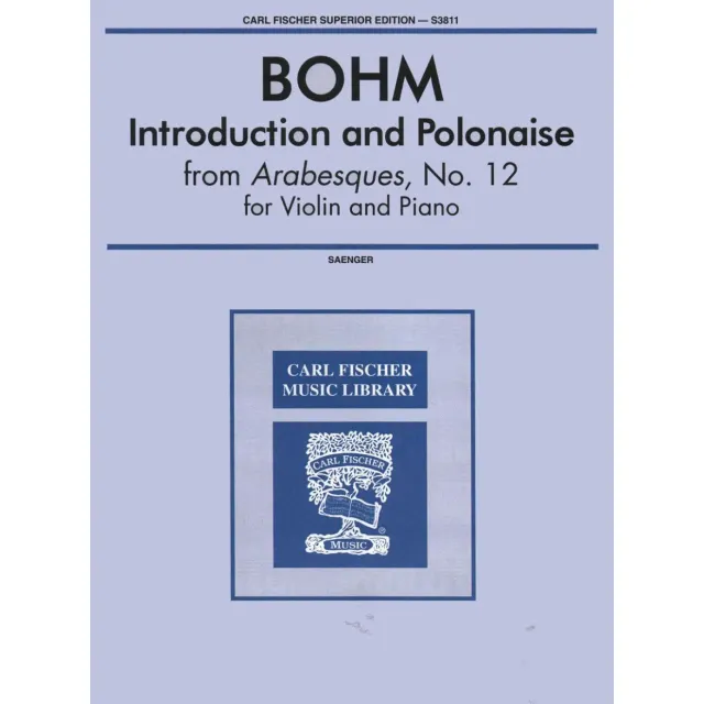 Shar Böhm Introduction Polonaise Noten Violine Klavier