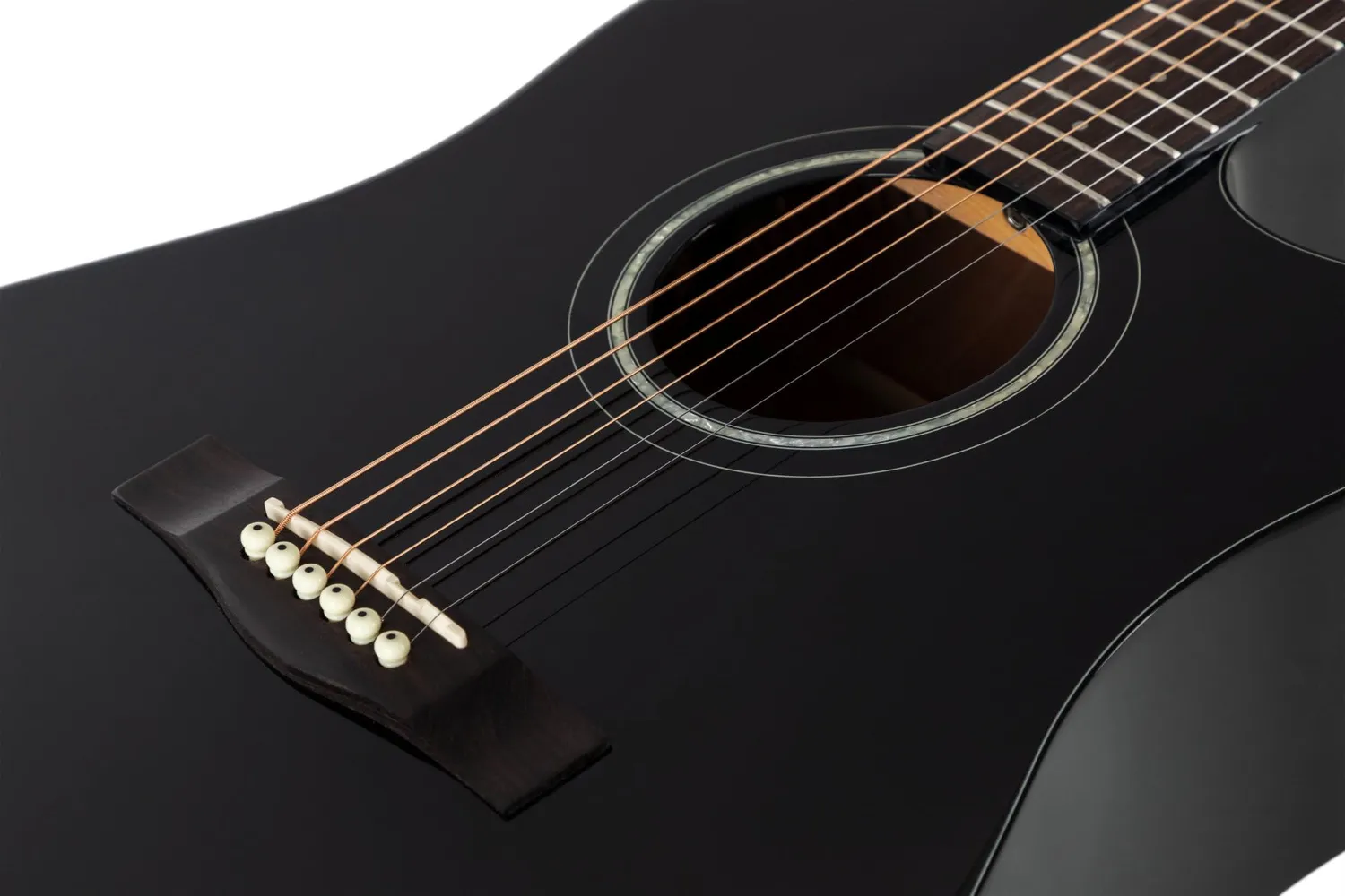 Rocktile D-60CE Westerngitarre Schwarz Dreadnought EQ