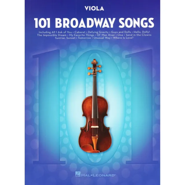 101 Broadway Songs Bratsche Noten Melodielinie mittel