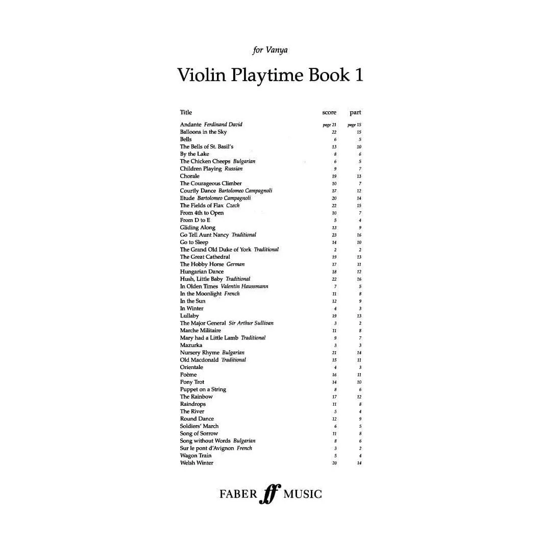DeKeyser Playtime Book 1 Geigennoten Violine Klavier