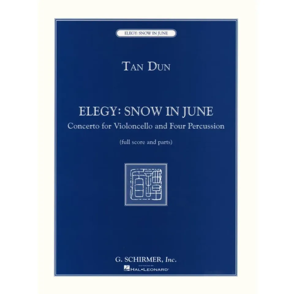Schirmer Tan Dun Elegy Snow in June Noten Partitur Stimmen