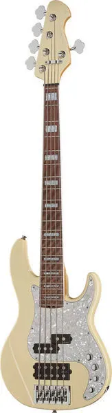 Harley Benton Pro MP-5EB E-Bass 5-saitig Crème Aktiv