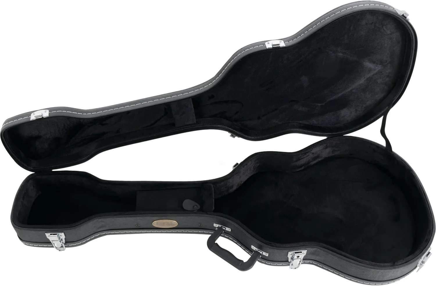 Rocktile ES-Style II Gitarrenkoffer Halbakustik Schwarz