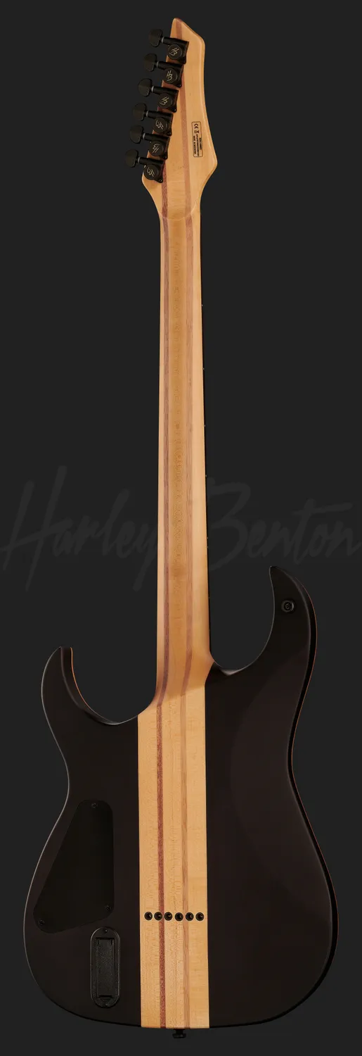 Harley Benton Amarok-BT Baritongitarre Black Natural Flame Burst