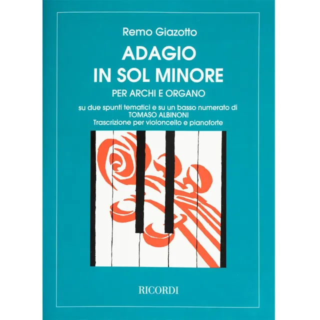 Schirmer Albinoni Adagio g-Moll Noten Cello Klavier