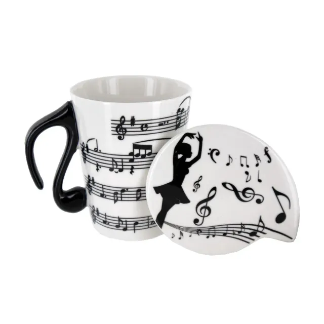 Shar Music Score Noten-Tasse mit Deckel