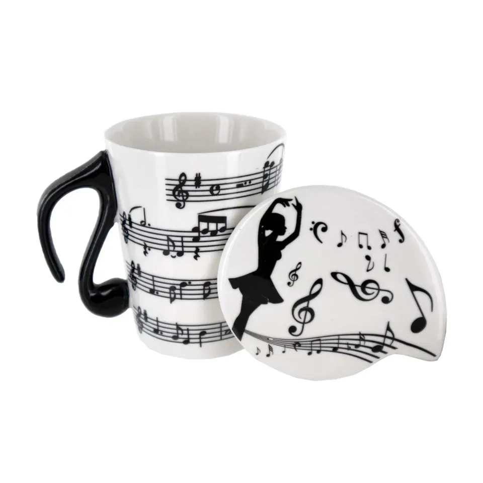 Shar Music Score Noten-Tasse mit Deckel
