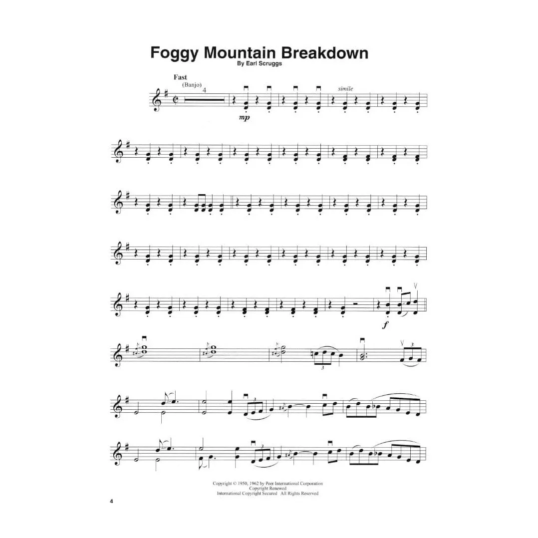 Hal Leonard Violin Play-Along Vol.1 Bluegrass Noten Geige