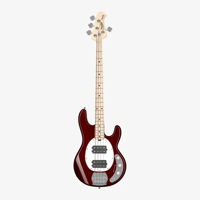 Sterling StingRay Ray4 HH E-Bass Candy Apple Red