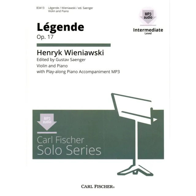 Carl Fischer Wieniawski Legende Op. 17 Violinnoten Audio