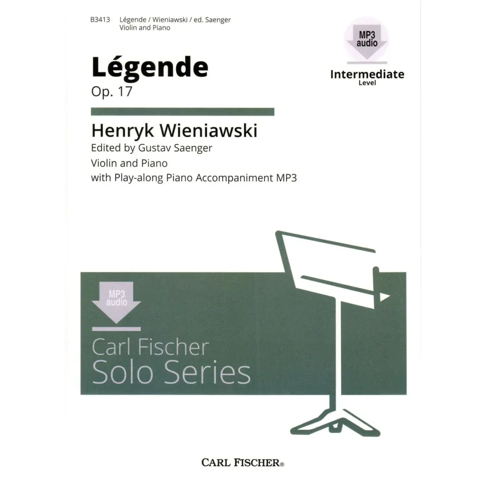 Carl Fischer Wieniawski Legende Op. 17 Violinnoten Audio